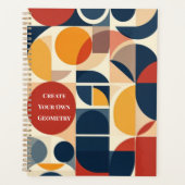 Moderne Bauhaus geometrische patroon Planner (Voorkant)