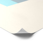 Moderne Bauhaus pastel uit het midden van de eeuw  Poster (Hoek)