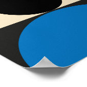 Moderne Bauhaus Retro Geometrisch Poster (Hoek)