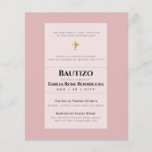 Moderne BAUTIZO Bautismo DOOP Uitnodiging Flyer (Voorkant)
