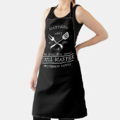 Moderne BBQ Grill Master Fathers Day Cadeaus Schort (Insitu)