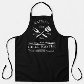 Moderne BBQ Grill Master Fathers Day Cadeaus Schort (Voorkant)