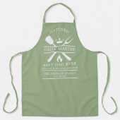 Moderne BBQ King Grill Master Beste vader ooit Gro Schort (Voorkant)