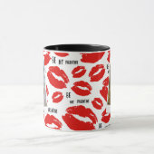 Moderne Be My Valentines Lippen Koppel Foto Initia Mok (Midden)