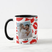 Moderne Be My Valentines Lippen Koppel Foto Initia Mok (Links)