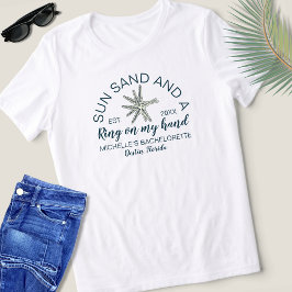 Moderne Beach Bachelorette Esthetische Bruid Tri-Blend Shirt