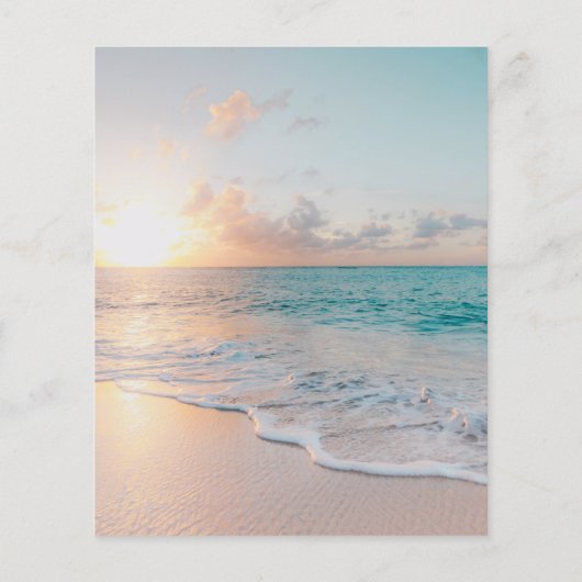 Moderne Beach Business Factuur (Achterkant)