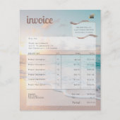 Moderne Beach Business Factuur (Voorkant)