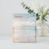 Moderne Beach Business Factuur (Staand voorkant)