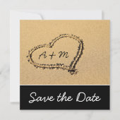 Moderne Beach sparen de Kaarten van de Datum (Voorkant)