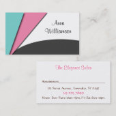 Moderne Beauty Appointards Afsprakenkaartje (Voorkant / Achterkant)