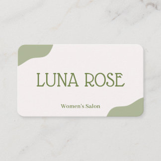 Moderne Beauty Salon Branding Visitekaartje