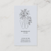 Moderne Beauty Studio Hair Stylist Visitekaartje (Achterkant)