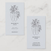 Moderne Beauty Studio Hair Stylist Visitekaartje (Voorkant / Achterkant)