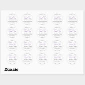 Moderne bedankje script typografie sticker (Vel)