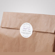 Moderne bedankje script typografie sticker
