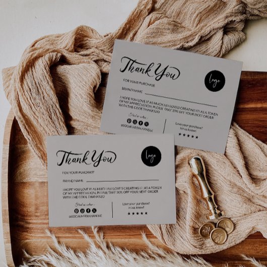 Moderne bedankkaart Sjabloon