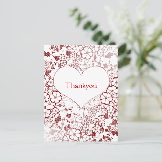 Moderne bedankkaarten briefkaart (Staand voorkant)