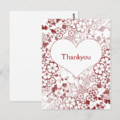 Moderne bedankkaarten briefkaart (Voorkant / Achterkant)