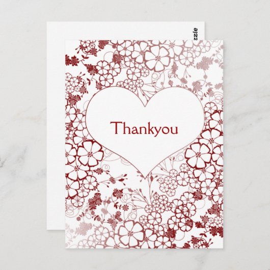 Moderne bedankkaarten briefkaart (Voorkant / Achterkant)