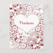 Moderne bedankkaarten briefkaart (Voorkant)