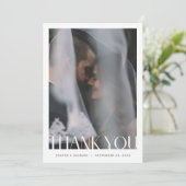 Moderne bedankpas Een notitie Bedankkaart (Staand voorkant)