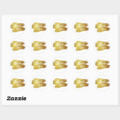 Moderne bedankstickers ronde sticker (Vel)