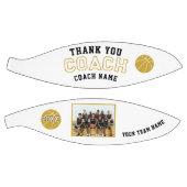 Moderne Bedankt Coach Teamfoto Basketbal (Panelen)
