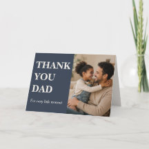 Moderne bedankt papa fotokaart - Vaderdag