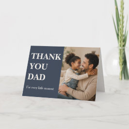 Moderne bedankt papa fotokaart - Vaderdag Kaart