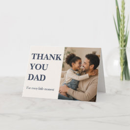 Moderne bedankt papa fotokaart - Vaderdag Kaart