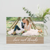 Moderne Bedankt van de Calligrafie (Staand voorkant)