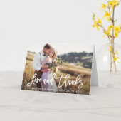 Moderne Bedankt van de liefde van het Manuscript v Kaart (Gele Bloem)