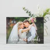 Moderne Bedankt van de liefde voor het script Wedd (Staand voorkant)