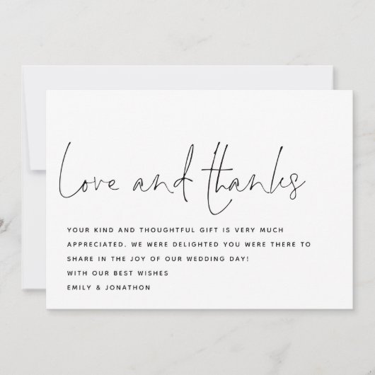 Moderne Bedankt van het Manuscript Love (Voorkant)