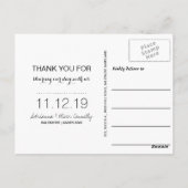 Moderne Bedankt voor altijd | Paar Foto 2 Briefkaart (Achterkant)