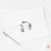 Moderne Bedankt voor groene olievruchten Vierkante Sticker (Envelop)
