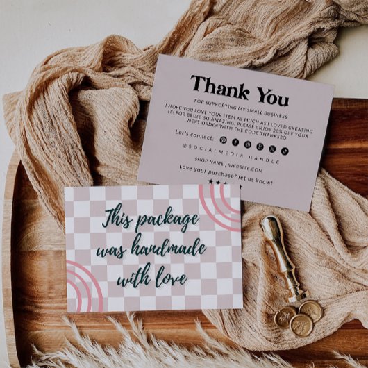 Moderne Bedankt voor uw aankoop Kaart