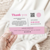 Moderne Bedankt voor uw aankoop Kaart