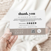 Moderne Bedankt voor uw aankoop Kaart