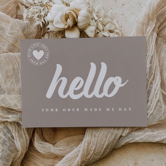 Moderne Bedankt voor uw aankoop Kaart