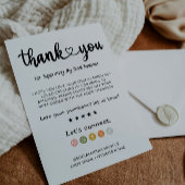 Moderne Bedankt voor uw aankoop Kaart
