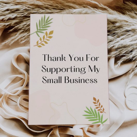 Moderne Bedankt voor uw aankoop Kaart