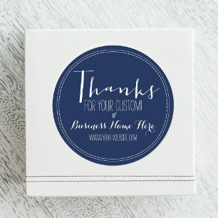 Moderne "Bedankt voor uw gebruik!" Business Ronde Sticker