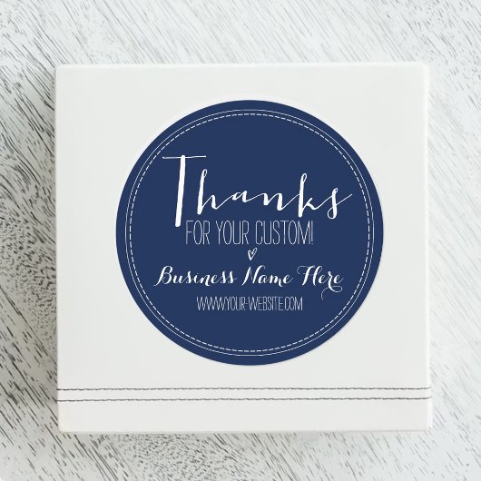 Moderne "Bedankt voor uw gebruik!" Business Ronde Sticker