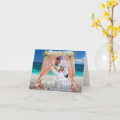 Moderne Bedankt voor weddenschappen in penseelkade Kaart (Gele Bloem)