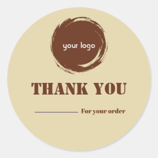 Moderne Bedankt Zakelijke Sticker | Gepersonalisee