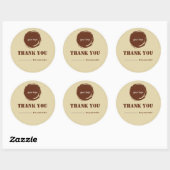 Moderne Bedankt Zakelijke Sticker | Gepersonalisee (Vel)