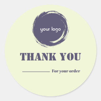 Moderne Bedankt Zakelijke Sticker | Gepersonalisee