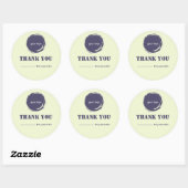 Moderne Bedankt Zakelijke Sticker | Gepersonalisee (Vel)